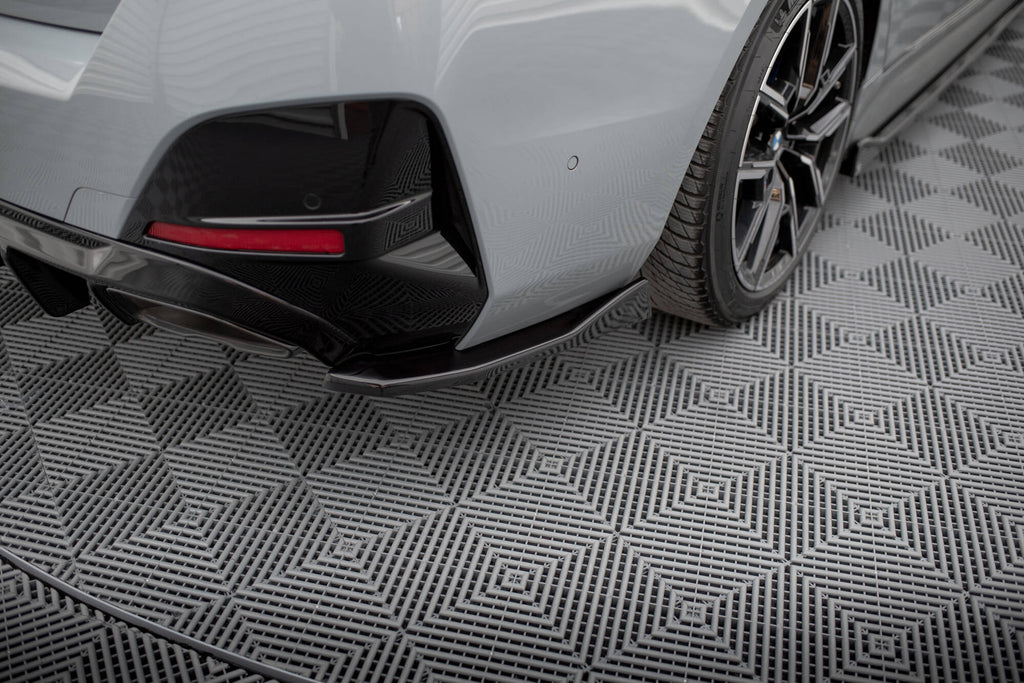 Maxton Design Heck Ansatz Flaps Diffusor V.4 passend für BMW M440i / 4 M-Paket Gran Coupe G26 schwarz Hochglanz