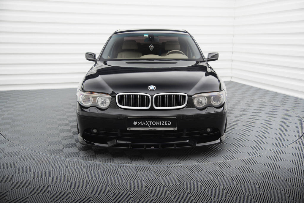 Maxton Design Street+ Spoilerlippe Front Ansatz passend für BMW 7 E65 schwarz Hochglanz