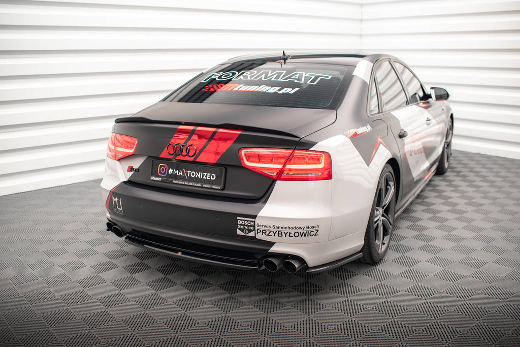 Maxton Design Heckansatz Audi S8 D4 schwarz Hochglanz für Audi A8