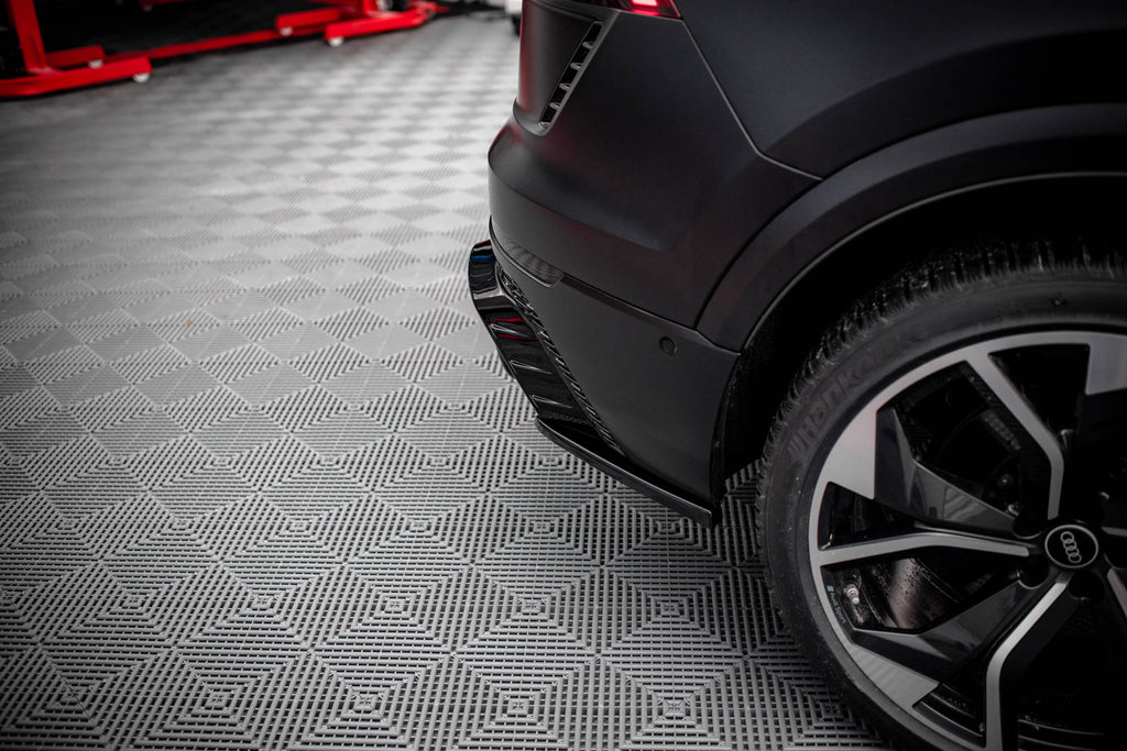 Maxton Design Heck Ansatz Flaps Diffusor V.2 passend für Audi RSQ8 Mk1 schwarz Hochglanz
