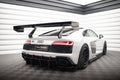 Maxton Design Heck Ansatz Flaps Diffusor passend für Audi R8 Mk2 Facelift schwarz Hochglanz