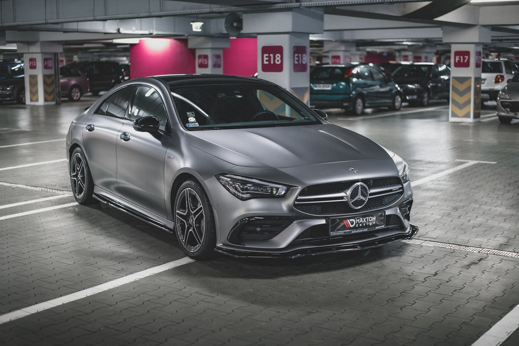 Maxton Design Street+ Seitenschweller Leisten passend für Mercedes-AMG CLA 35 / 45 C118 schwarz Hochglanz