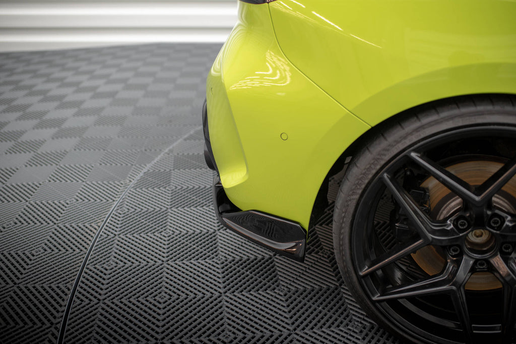 Maxton Design Heck Ansatz Flaps Diffusor passend für V.9 BMW 1er M-Paket / M135i F40 schwarz Hochglanz