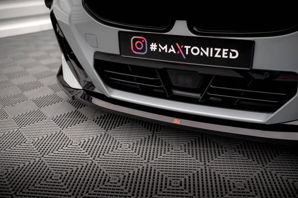 Maxton Design Street+ Spoilerlippe Front Ansatz V.3 passend für BMW 2 Coupe M-Paket / M240i G42 schwarz Hochglanz