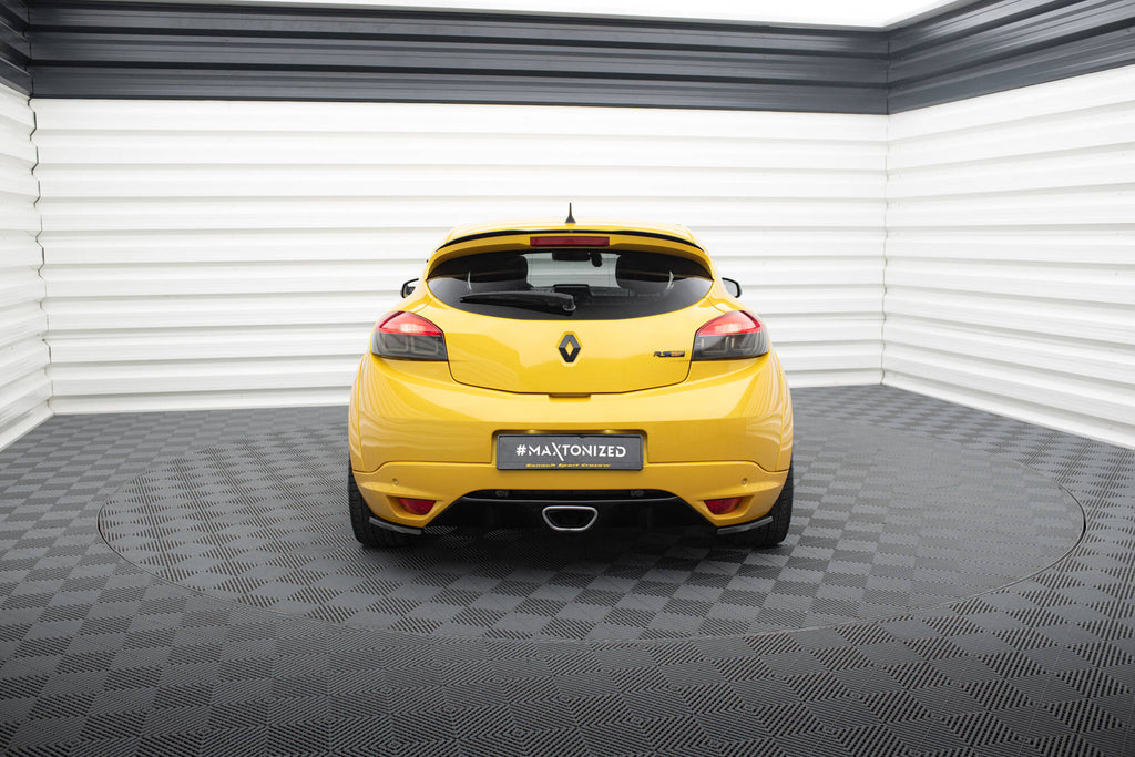 Maxton Design Heck Ansatz Flaps Diffusor passend für RENAULT MEGANE 3 RS schwarz Hochglanz
