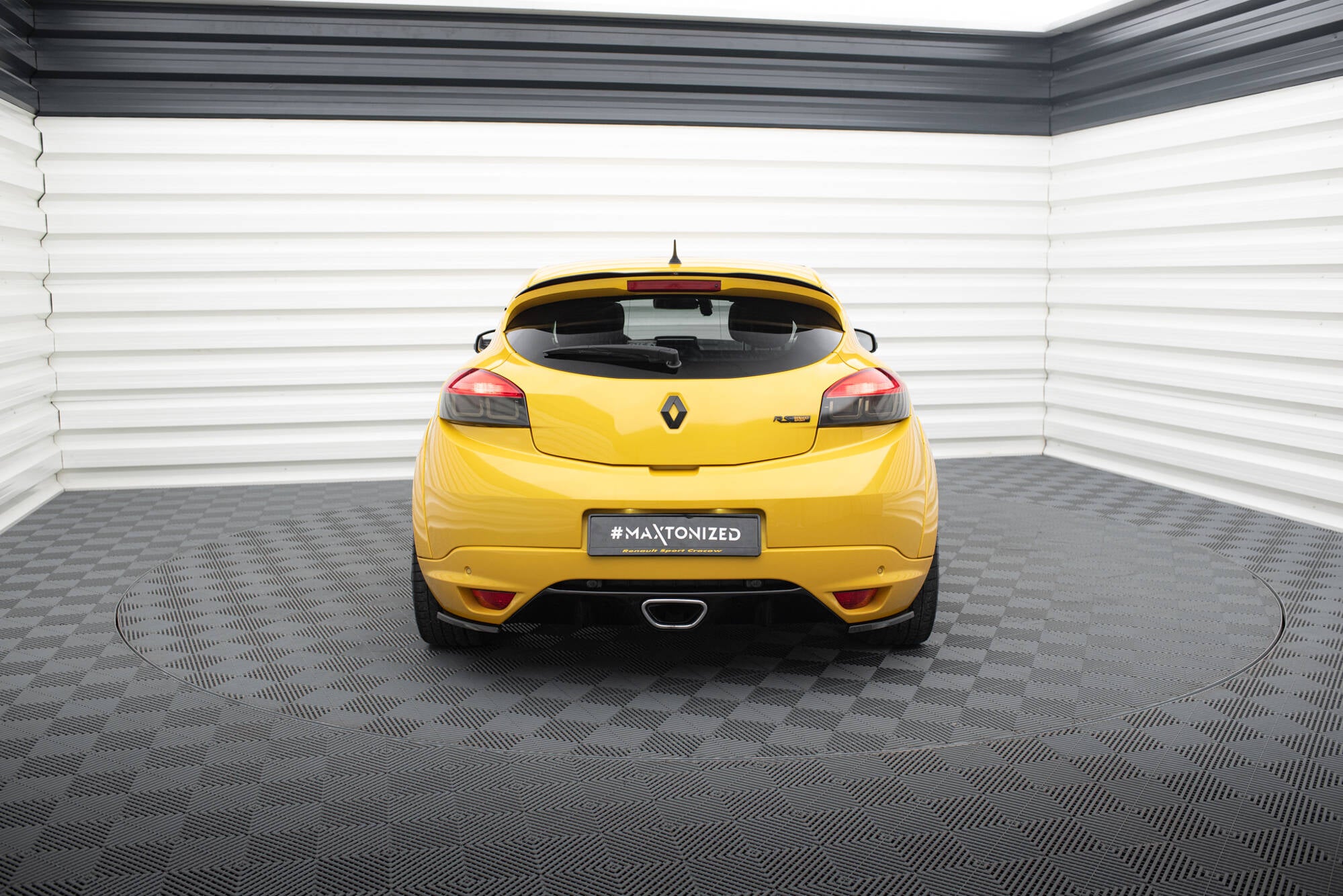 Maxton Design Spoiler CAP passend für Renault Megane RS Trophy / RS Cup Mk3 schwarz Hochglanz