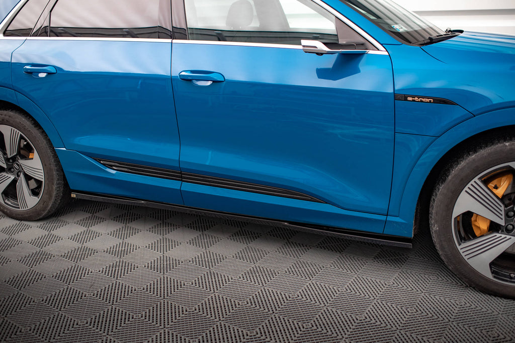 Maxton Design Street+ Seitenschweller Leisten passend für Audi e-tron schwarz Hochglanz