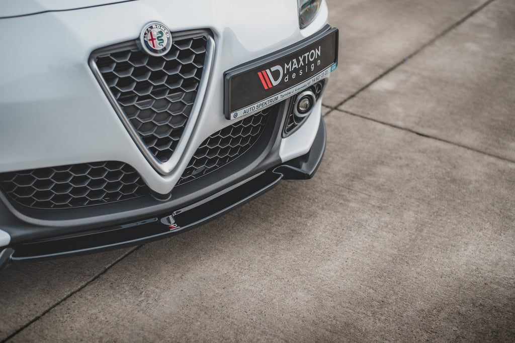 Maxton Design Street+ Spoilerlippe Front Ansatz V.3 passend für Alfa Romeo Giulietta schwarz Hochglanz