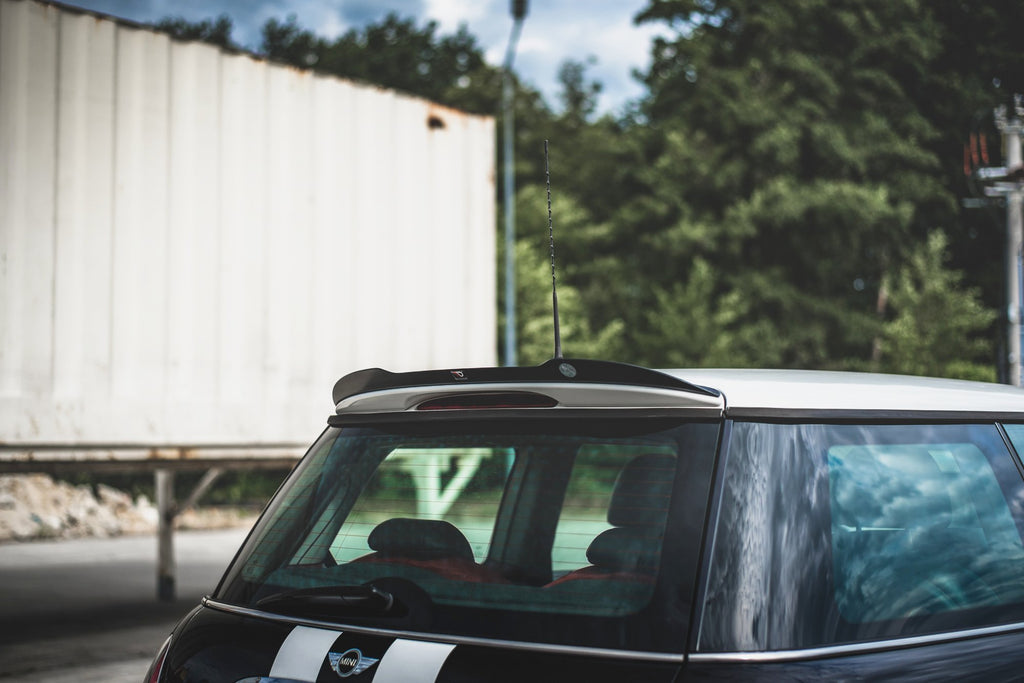 Maxton Design Spoiler CAP passend für Mini Cooper / One R50 schwarz Hochglanz