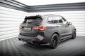 Maxton Design Heck Ansatz Flaps Diffusor passend für BMW X3 M-Paket G01 Facelift schwarz Hochglanz
