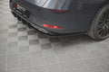 Maxton Design Heck Ansatz Flaps Diffusor passend für Seat Leon FR ST Mk4 schwarz Hochglanz