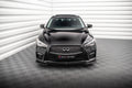 Maxton Design Street+ Spoilerlippe Front Ansatz V.1 passend für Infiniti Q50 S Mk1 schwarz Hochglanz