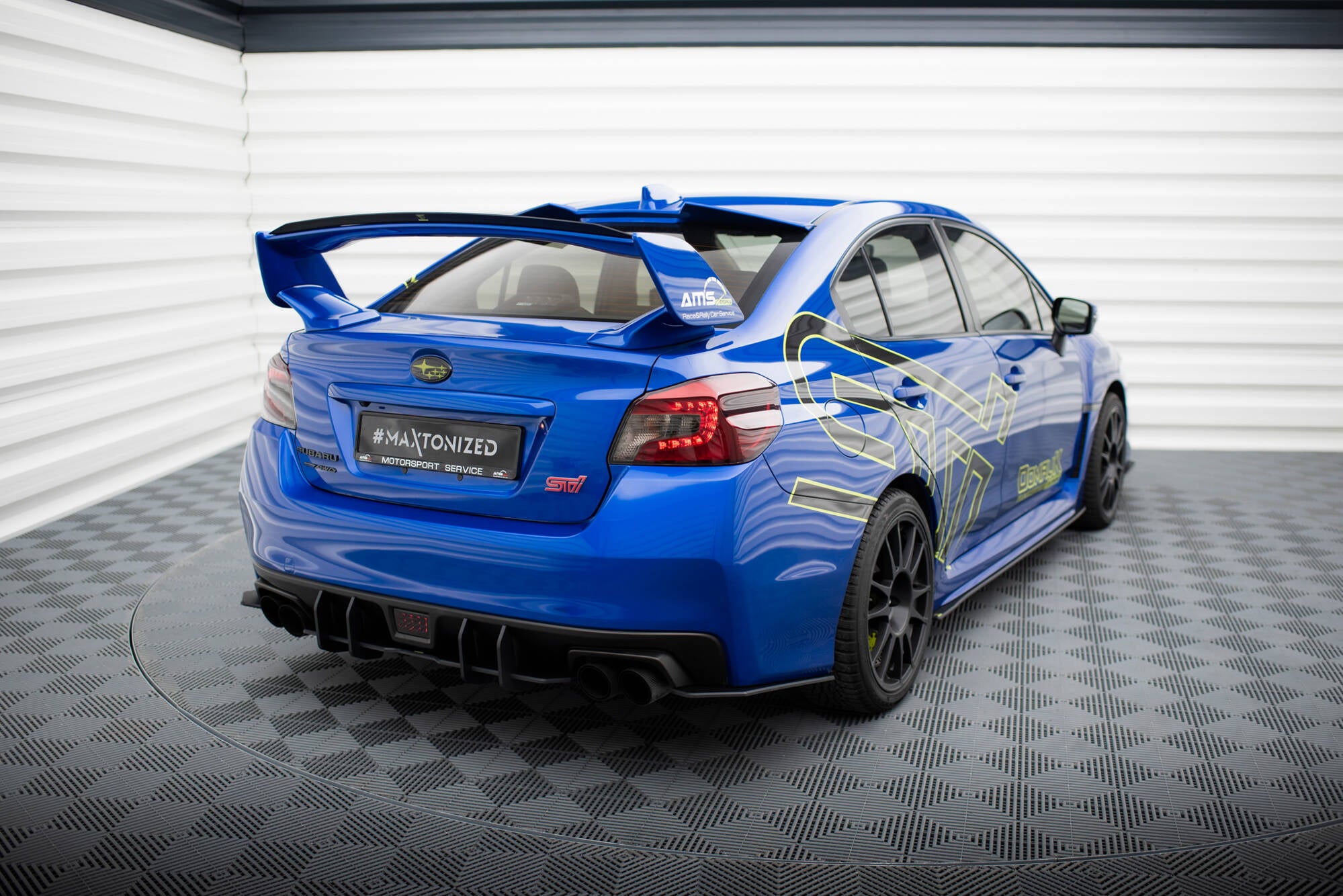 Maxton Design Street Pro Heck Ansatz Flaps Diffusor passend für Subaru WRX STI Mk1