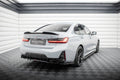 Maxton Design Heck Ansatz Flaps Diffusor passend für BMW M340i G20 / G21 Facelift schwarz Hochglanz