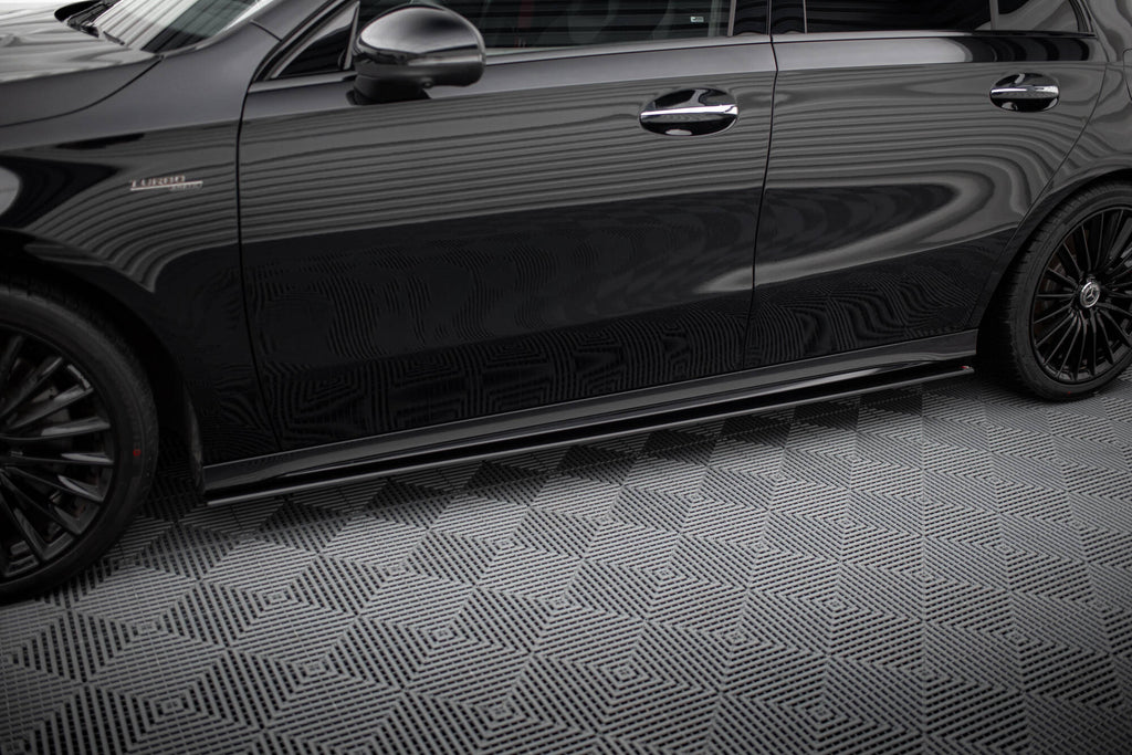 Maxton Design Street Pro Street+ Seitenschweller Leisten passend für Mercedes-AMG A35 W177 Facelift