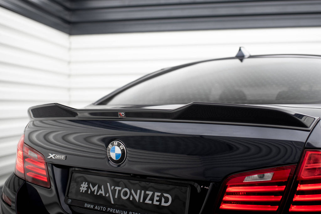 Maxton Design Spoiler CAP 3D passend für BMW 5er M-Paket F10 schwarz Hochglanz