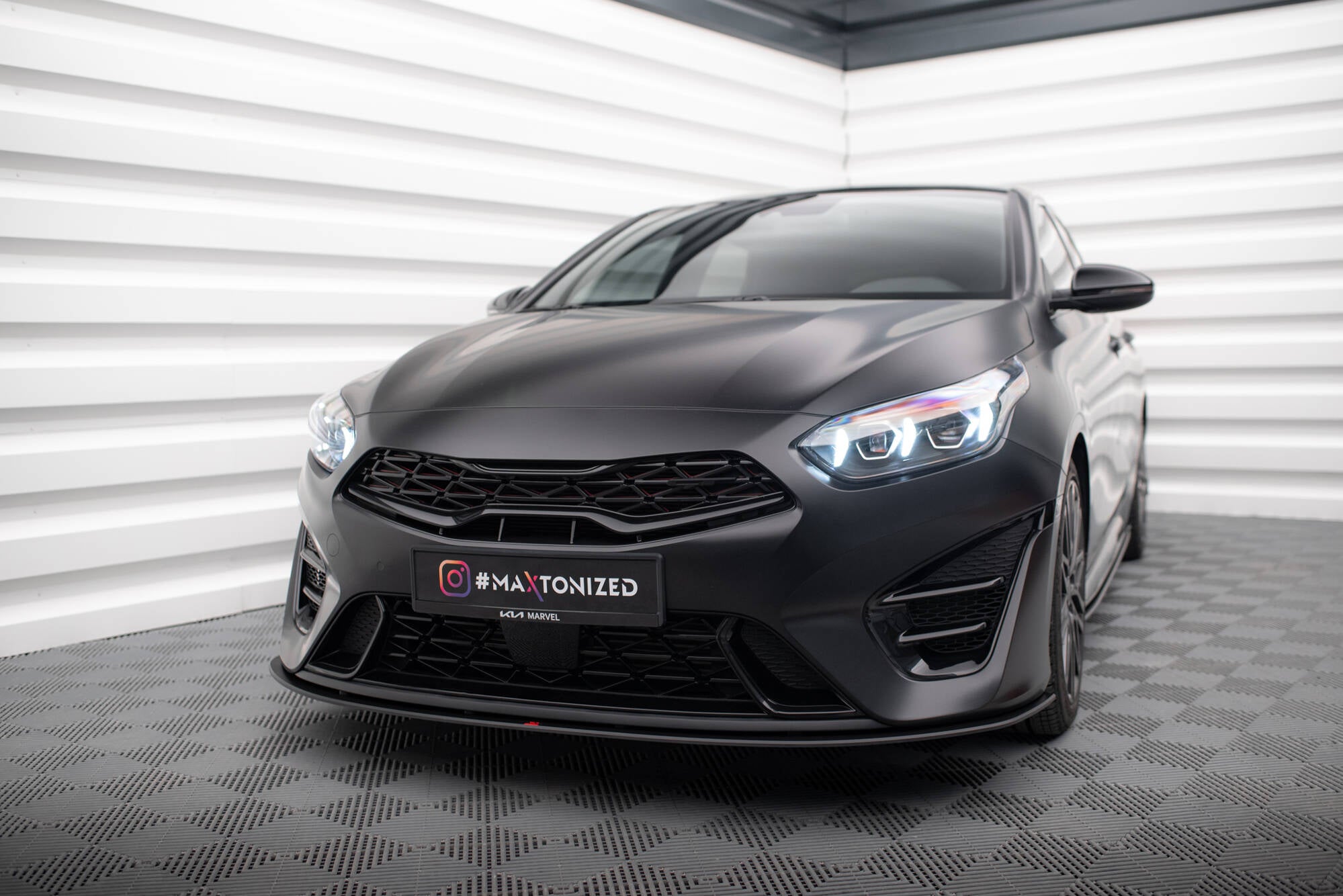 Maxton Design Street Pro Street+ Spoilerlippe Front Ansatz passend für Kia Proceed GT Mk3 Facelift / Ceed GT / GT - Line Mk1 Facelift