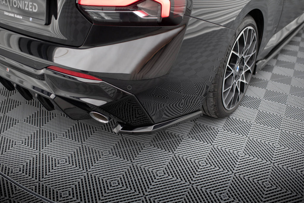 Maxton Design Heck Ansatz Flaps Diffusor V.3 passend für BMW 2 G42 schwarz Hochglanz