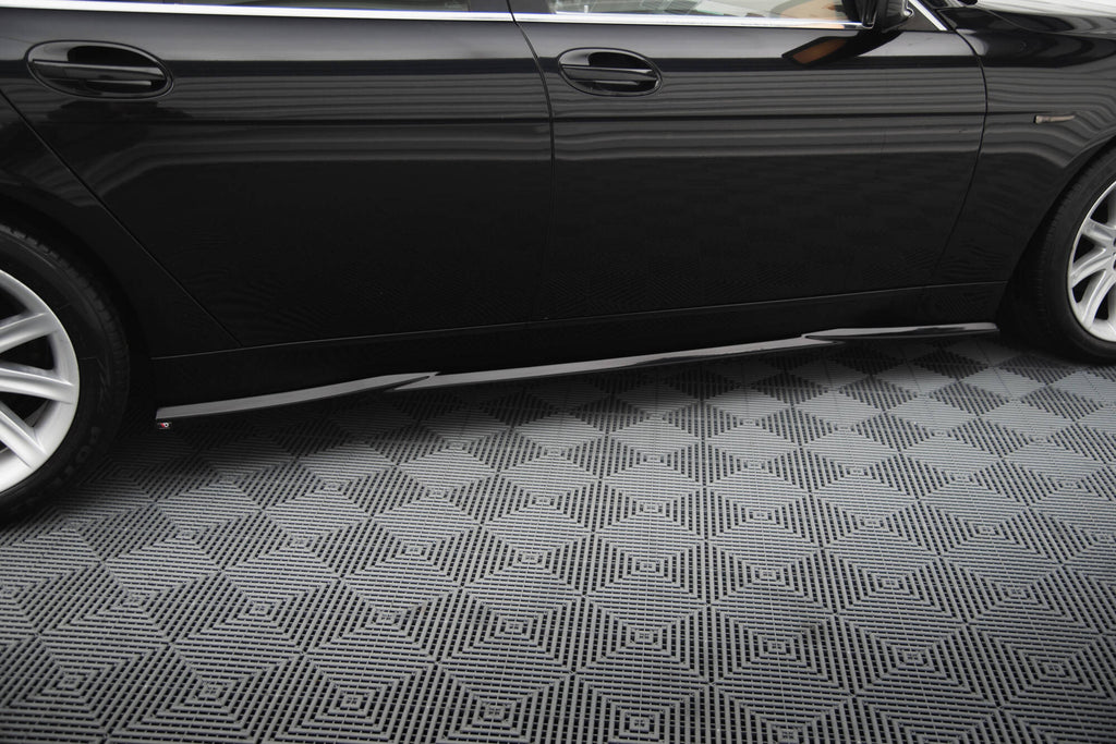 Maxton Design Street+ Seitenschweller Leisten passend für BMW 7 E65 schwarz Hochglanz