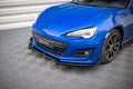 Maxton Design Front Stoßstange Flaps passend für Subaru BRZ Mk1 Facelift schwarz Hochglanz