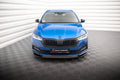 Maxton Design Street+ Spoilerlippe Front Ansatz V.2 passend für Skoda Octavia Sportline Mk4 schwarz Hochglanz