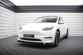 Maxton Design Street+ Spoilerlippe Front Ansatz V.2 passend für Tesla Model Y schwarz Hochglanz