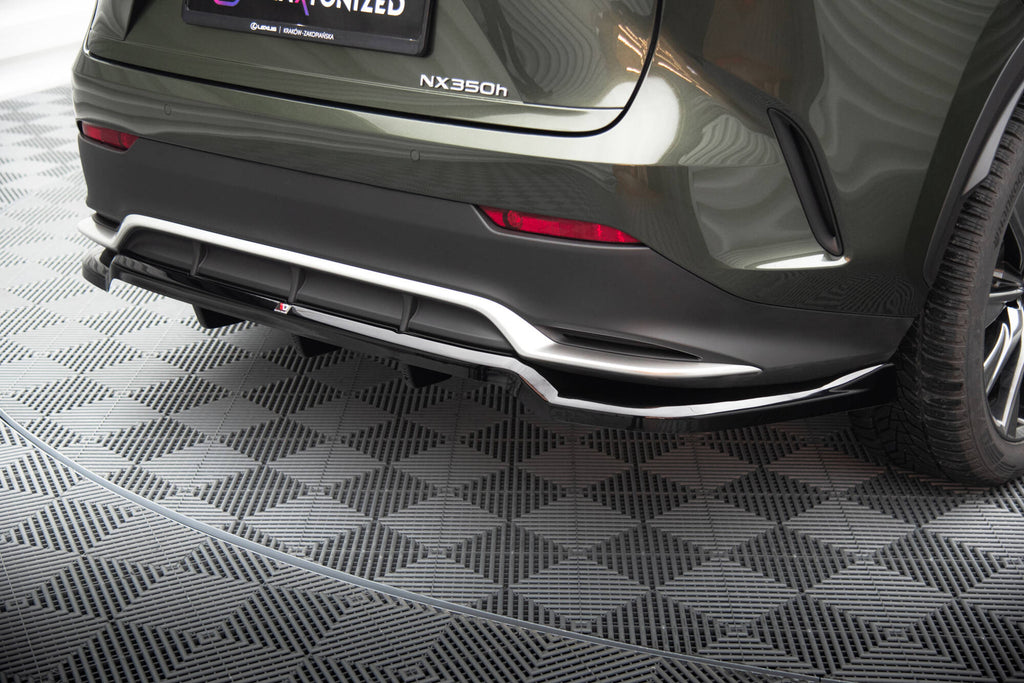 Maxton Design Street+ Mittlerer Diffusor RACE passend für Lexus NX F-Sport Mk2 schwarz Hochglanz