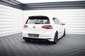 Maxton Design Heck Ansatz Flaps Diffusor passend für v.2 VW GOLF 7 R schwarz Hochglanz