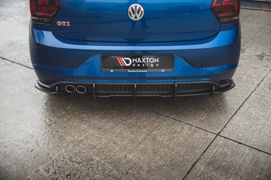 Maxton Design Robuste Racing Diffusor Heck Ansatz passend für VW Polo GTI Mk6