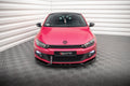 Maxton Design Street+ Spoilerlippe Front Ansatz V.3 passend für VW Scirocco Mk3 schwarz Hochglanz