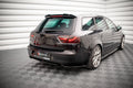 Maxton Design Heckansatz Seat Exeo schwarz Hochglanz für Seat Exeo Limousine