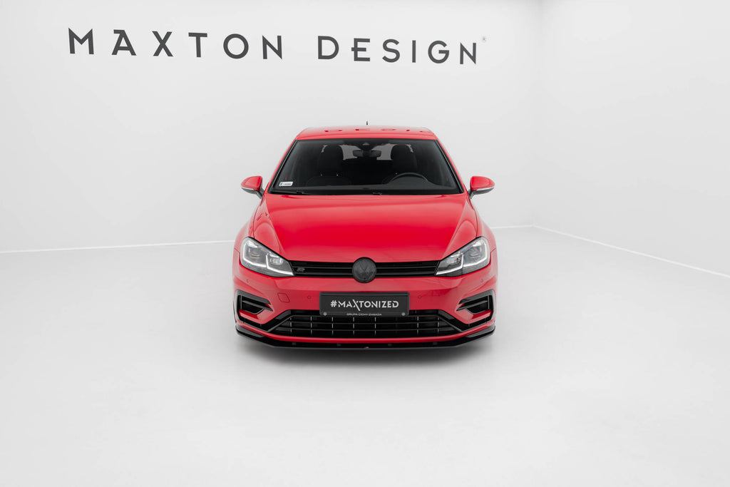 Maxton Design Street Pro Street+ Spoilerlippe Front Ansatz passend für VW Golf R / R-Line Mk7 Facelift