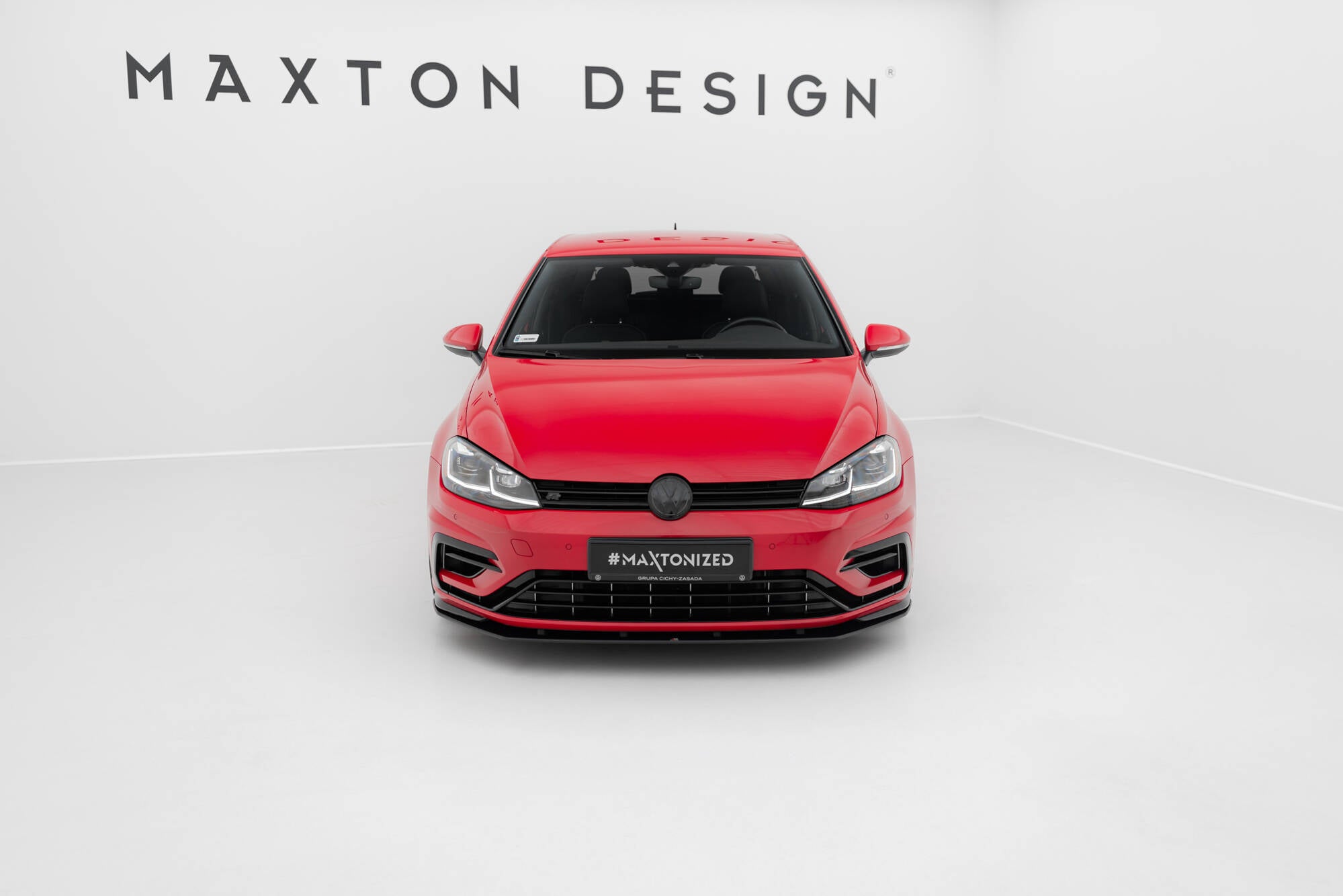 Maxton Design Street Pro Street+ Spoilerlippe Front Ansatz passend für VW Golf R / R-Line Mk7 Facelift