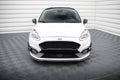 Maxton Design Street+ Spoilerlippe Front Ansatz V.6 passend für Ford Fiesta Mk8 ST / ST-Line schwarz Hochglanz