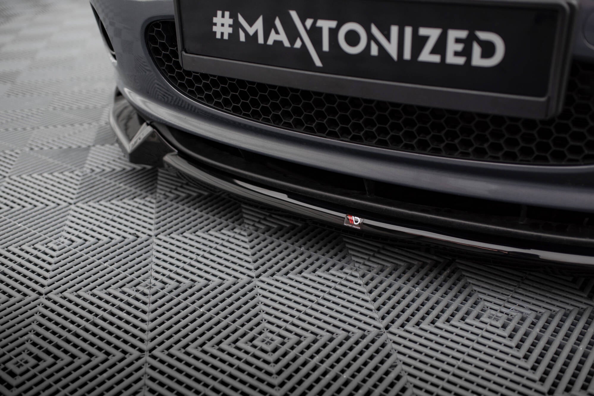 Maxton Design Street+ Spoilerlippe Front Ansatz V.2 passend für Mazda MX5 NC (Mk3) schwarz Hochglanz