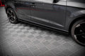 Maxton Design Street+ Seitenschweller Leisten passend für Audi A3 Sportback 8V schwarz Hochglanz