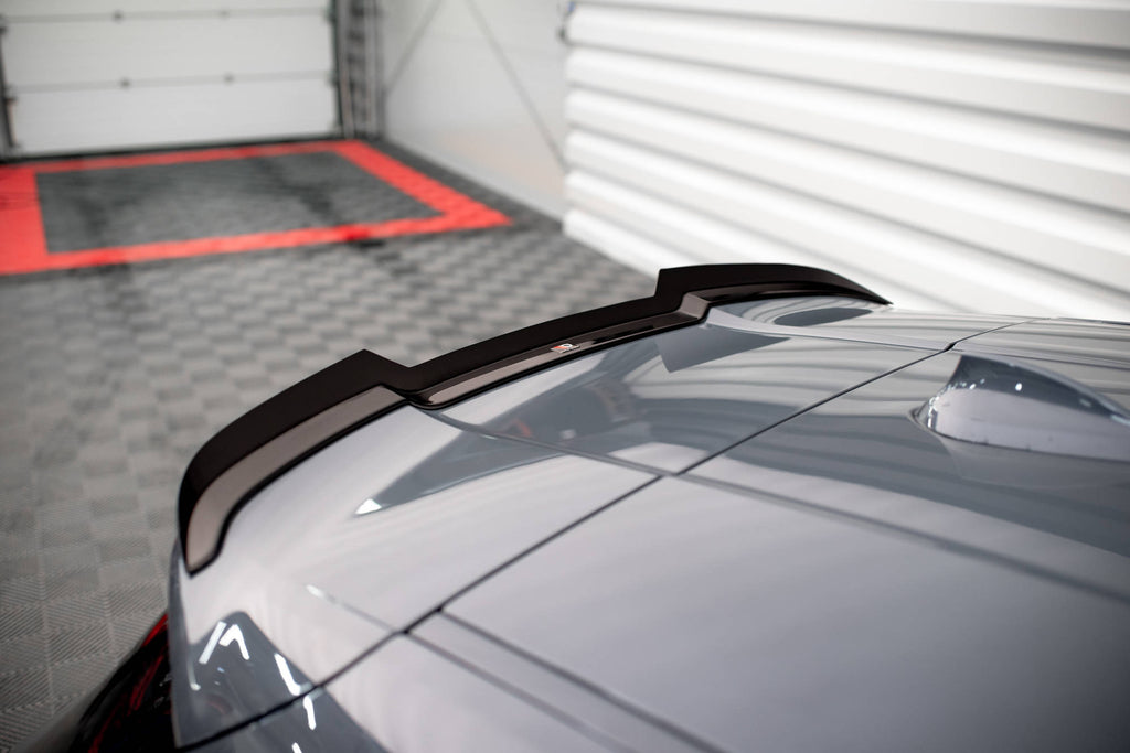 Maxton Design Spoiler CAP V.2 passend für BMW 1er M135i / 128ti / M-Paket F40 schwarz Hochglanz