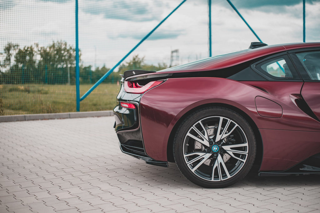 Maxton Design Heckansatz BMW i8 schwarz Hochglanz für BMW i8