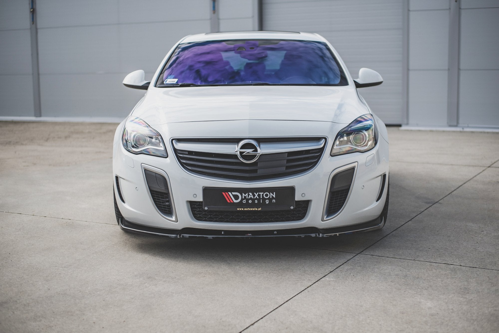Maxton Design Street+ Spoilerlippe Front Ansatz V.1 passend für Opel Insignia Mk. 1 OPC Facelift schwarz Hochglanz