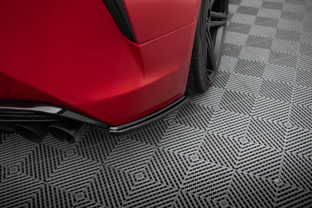 Maxton Design Heck Ansatz Flaps Diffusor passend für Lexus LC 500 schwarz Hochglanz