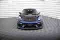 Maxton Design Street+ Spoilerlippe Front Ansatz passend für Porsche 718 Cayman GT4 RS 982c schwarz Hochglanz