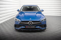 Maxton Design Street+ Spoilerlippe Front Ansatz V.1 passend für Mercedes-Benz C AMG-Line / 43 AMG W206 schwarz Hochglanz