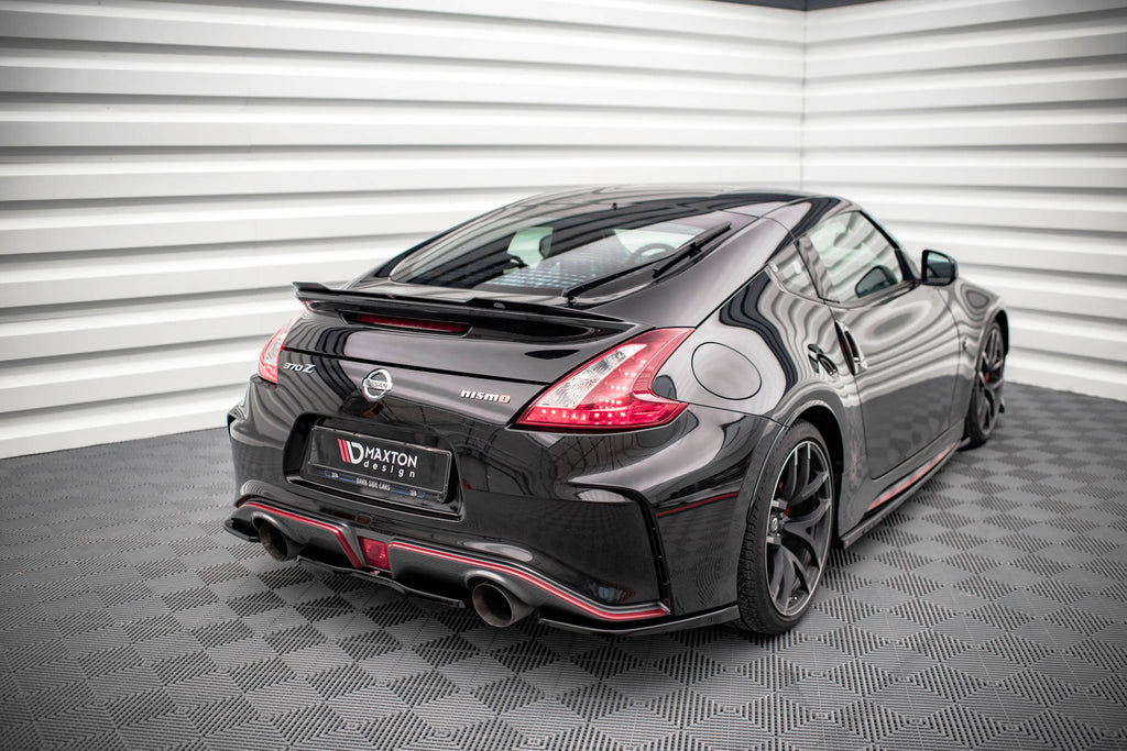 Maxton Design Heckansatz Nissan 370Z Nismo Facelift schwarz Hochglanz für Nissan 370Z Nismo