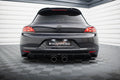 Maxton Design Diffusor Heck Ansatz V.2 passend für VW Scirocco Mk3 (R32 Auspuff) schwarz Hochglanz