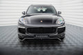 Maxton Design Street+ Spoilerlippe Front Ansatz passend für Porsche Cayenne Mk2 Facelift schwarz Hochglanz