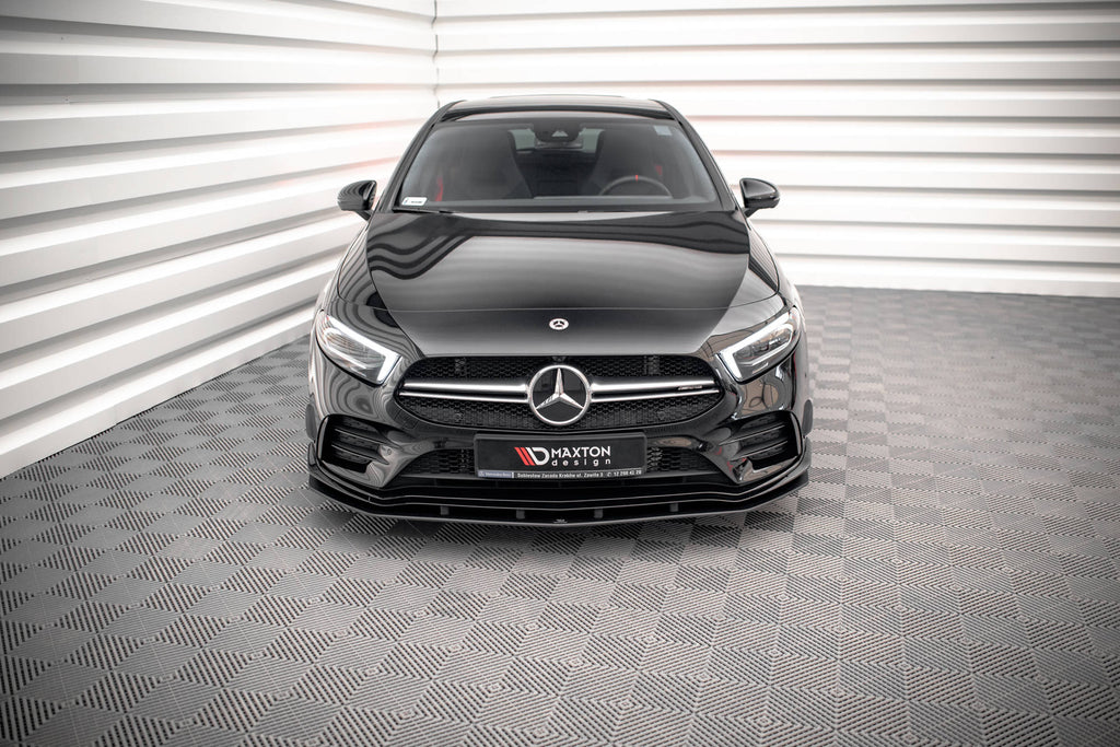 Maxton Design Street Pro Street+ Spoilerlippe Front Ansatz passend für Mercedes A35 AMG / AMG-Line Aero Pack W177