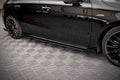 Maxton Design Street Pro Street+ Seitenschweller Leisten + Flaps passend für Mercedes A35 AMG / AMG-Line Aero Pack W177 schwarz Hochglanz