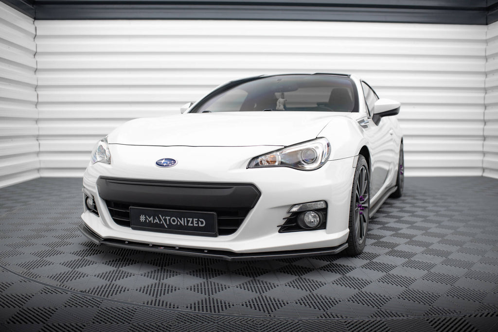 Maxton Design Street+ Spoilerlippe Front Ansatz V.4 passend für Subaru BRZ Mk1 schwarz Hochglanz