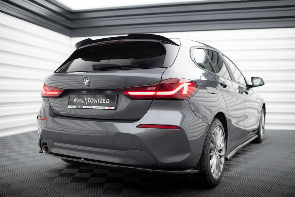 Maxton Design Spoiler CAP V.2 passend für BMW 1er M-Paket F70 schwarz Hochglanz