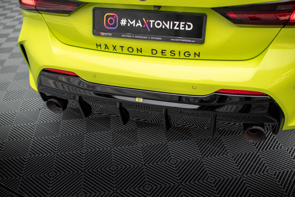 Maxton Design Diffusor Heck Ansatz V.3 passend für BMW 1er F40 M-Paket/ M135i / 128ti (Einzelauspuff li. re.)